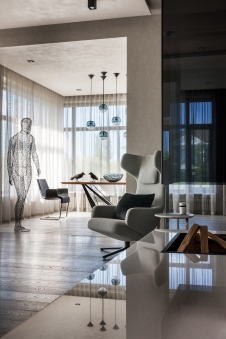 Фото интерьера гостиной дома в стиле минимализм