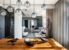 Фото интерьера столовой дома в стиле минимализм