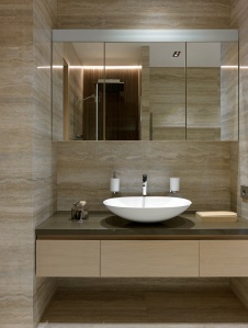 Фото интерьера санузла пентхауса в стиле минимализм