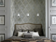 Фото интерьера спальни квартиры в стиле неоклассика