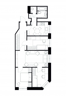 Планировка небольшой квартиры для семьи из 5 человек.