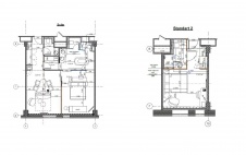 Планировка номеров категории Suite и Standart отеля Mercure в Калининграде.