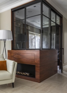 Фото интерьера камина квартиры в стиле минимализм