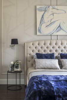 Фото интерьера спальни квартиры в стиле минимализм