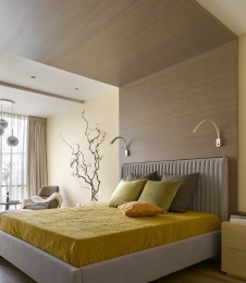 Фото интерьера спальни квартиры в стиле минимализм