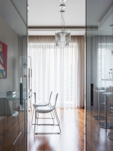 Фото интерьера столовой квартиры в стиле минимализм