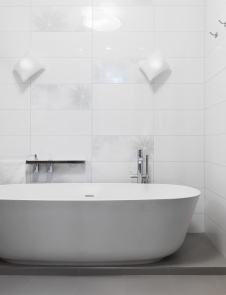 Фото интерьера ванной комнаты квартиры в стиле минимализм