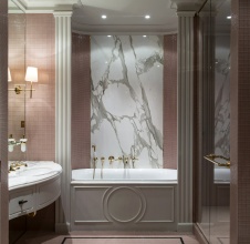 Фото интерьера санузла квартиры в стиле неоклассика