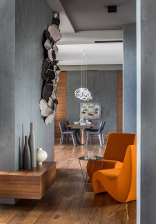 Фото интерьера столовой дома в стиле эко