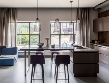 Фото интерьера кухни дома в стиле эко