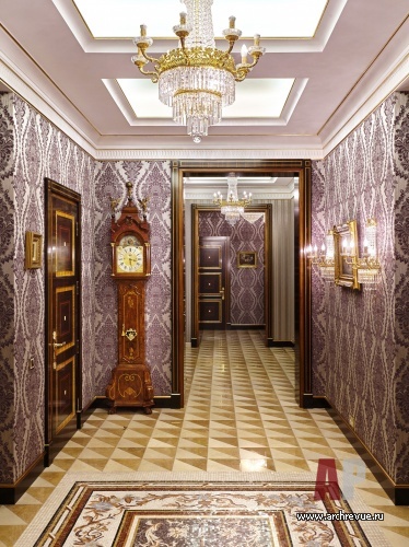 Фото интерьера коридора дома в классическом стиле