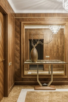 Фото интерьера входной зоны квартиры в стиле эко