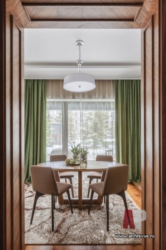 Фото интерьера столовой квартиры в стиле эко