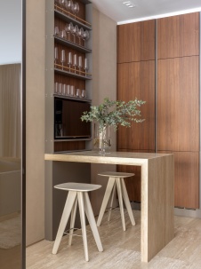 Фото интерьера кухни квартиры в современном стиле