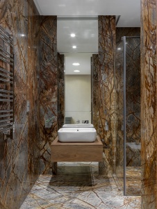 Фото интерьера санузла квартиры в современном стиле