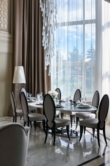 Фото интерьера столовой дома в стиле ар-деко