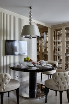 Фото интерьера столовой дома в стиле ар-деко