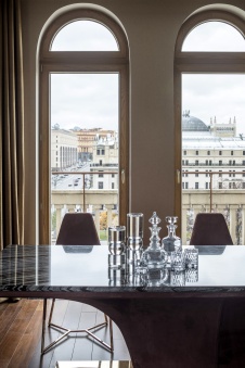 Фото интерьера столовой квартиры в стиле ар-деко