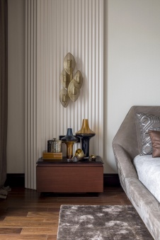 Фото интерьера спальни квартиры в стиле ар-деко