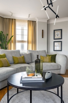 Фото интерьера гостиной квартиры в современном стиле