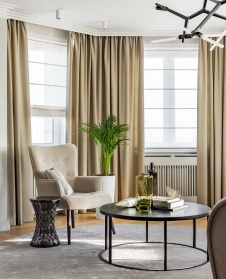 Фото интерьера гостиной квартиры в современном стиле