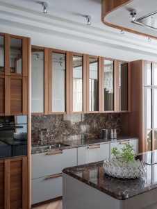 Фото интерьера кухни в стиле фьюжн