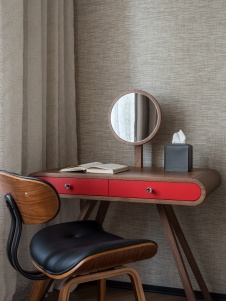 Фото интерьера спальни в стиле фьюжн