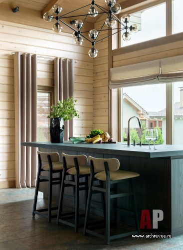Фото интерьера кухни гостевого дома в стиле эко