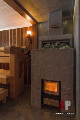 Фото интерьера сауны гостевого дома в стиле эко