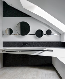 Фото интерьера санузла дома в стиле авангард