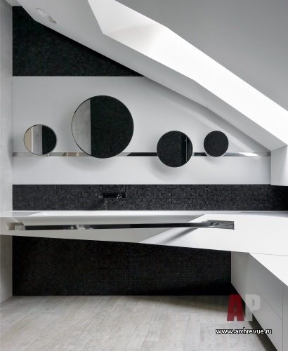 Фото интерьера санузла дома в стиле авангард