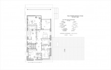 Планировка 2 этажа 3-х этажного современного дома в типовом поселке (архитектор С. Скуратов).