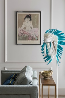 Фото интерьера гостиной квартиры в стиле фьюжн