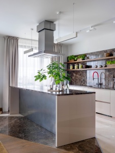 Фото интерьера кухни квартиры в стиле фьюжн