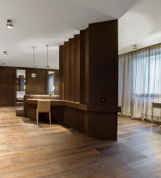 Фото интерьера кабинета пентхауса в стиле минимализм