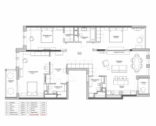 План объединения двух соседних квартир в новостройке.