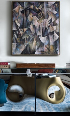 Фото интерьера гостиной квартиры в американском стиле