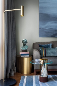 Фото интерьера гостиной квартиры в американском стиле