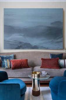 Фото интерьера гостиной квартиры в американском стиле