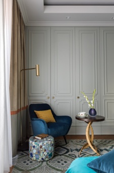 Фото интерьера спальни квартиры в американском стиле