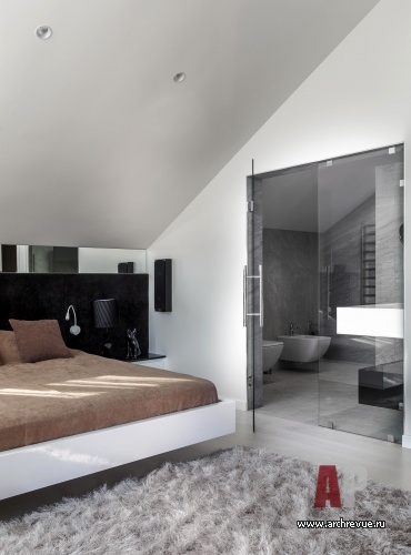 Фото интерьера спальня дома в стиле минимализм