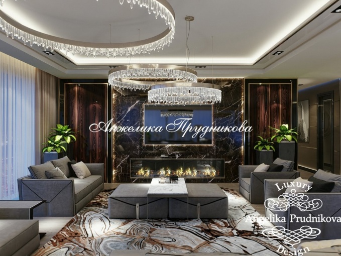 Дизайн-проект интерьера квартиры в ЖК Москва Сити в стиле модерн