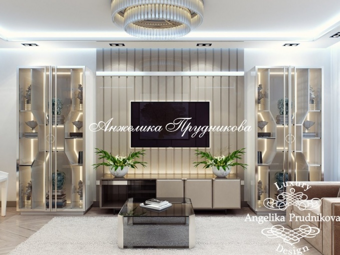 Дизайн-проект интерьера квартиры в ЖК Филиград в стиле модерн в светлых оттенках