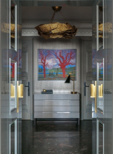 Фото интерьера входной зоны квартиры в стиле неоклассика