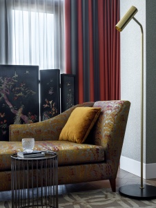 Фото интерьера гостиной квартиры в стиле фьюжн