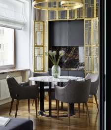 Фото интерьера кухни квартиры в стиле ар-деко