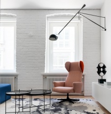 Фото интерьера гостиной квартиры в стиле фьюжн