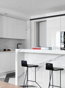 Фото интерьера кухни квартиры в стиле фьюжн