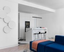 Фото интерьера кухни квартиры в стиле фьюжн