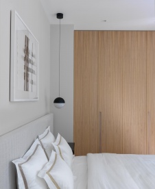 Фото интерьера спальни квартиры в стиле фьюжн